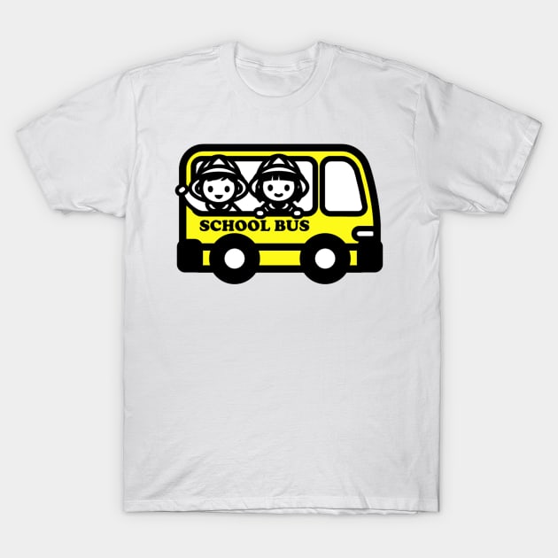 Kids Yellow Schoolbus Icon T-Shirt by AnotherOne